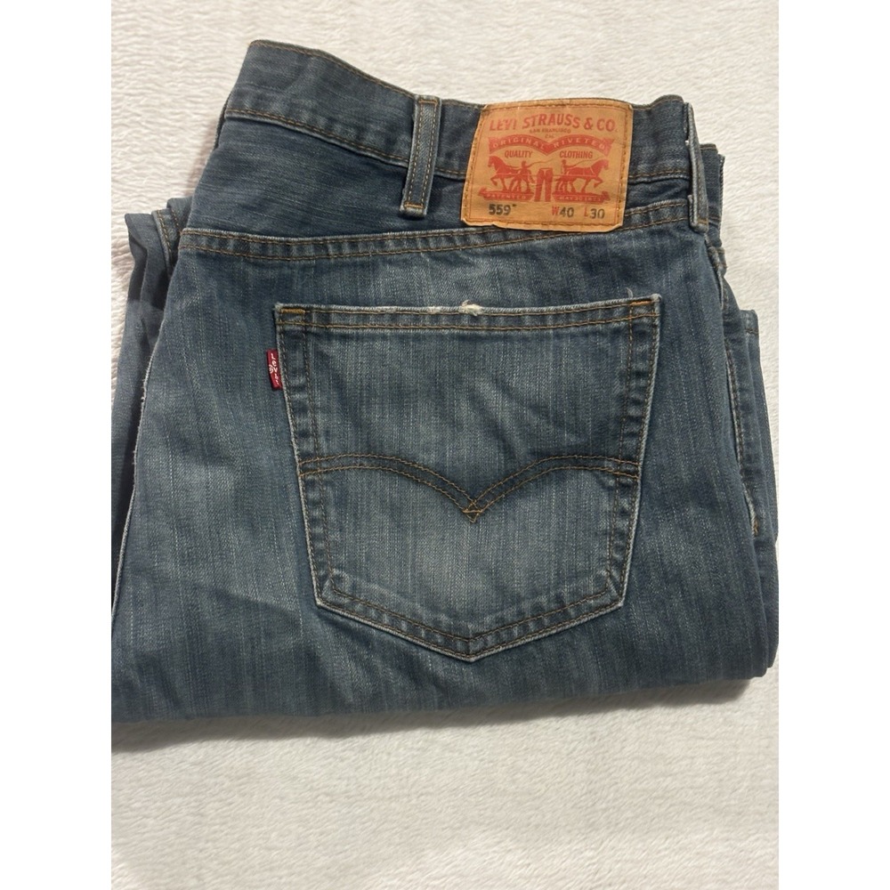 Levi's 559 Relaxed Straight Jeans Mensโ 40x30 Blue